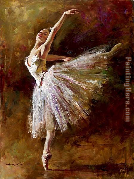 Ballerina painting - Andrew Atroshenko Ballerina art painting